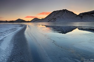 Sunrise at Kýlingavatn, Landmannalaugar.