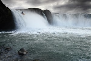 Kayaker at Goðafoss