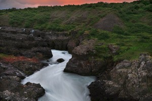 Barnafossar Sunset