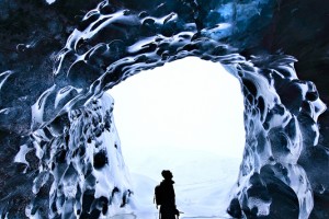 Ice cave entrance.